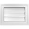 Ekena Millwork Vertical Surface Mount PVC Gable Vent: Functional, w/ 2"W x 1-1/2"P Brickmould Frame, 16"W x 12"H GVPVE16X1202SF - alternate 1